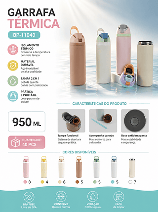 Copo térmica 950ml