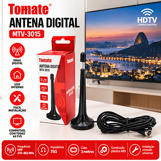 Antena de digital 3m