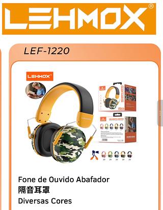 Fone de ouvido abafador