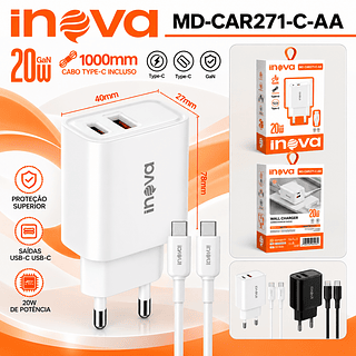 Kit carregador 20w tc para tc