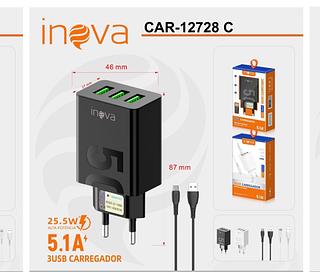 Kit carregador de 5.1A/TC INOVA