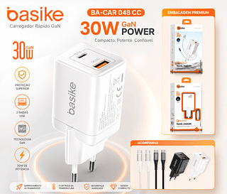 Kit carregador tc/tc 30W