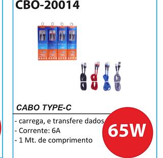 Cabo de iPhone USB tipo C 1m 65w