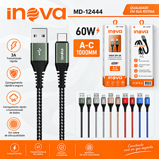Cabo USB tc 1m 60w