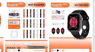 Relógio com 7/ pulseiras