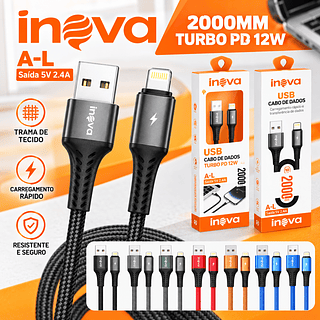 Cabo USB ios 2m