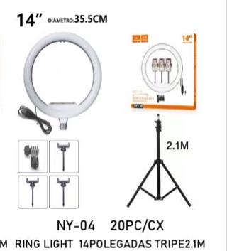 Luminária com210m tripé 14 polegadas