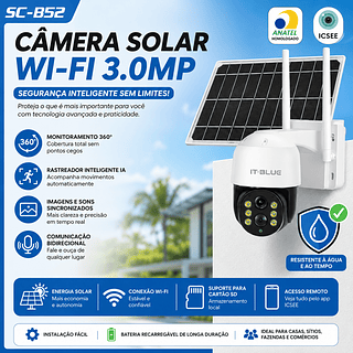 Câmera solar Wi-Fi