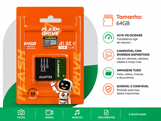 Pen Drive de memória 64Gb