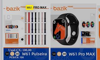 Relógio com 7/ pulseiras