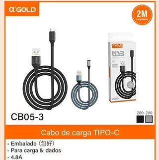 Cabo de USB TIPO C. 2m 4.8a