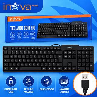 Teclado com fio
