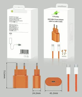 Kit carregador tc/tc 40w