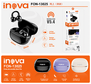 Fone de ouvido Bluetooth