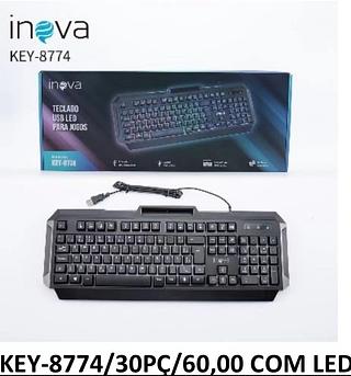 TECLADOR PARA JOGOS COM LED