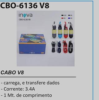 Cabo de USB 1M V8- turbo INOVA