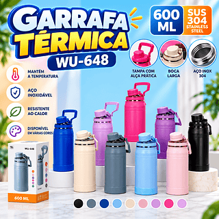 Garrafa de térmica 600ml