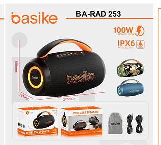Caixa de som Bluetooth 100W basike