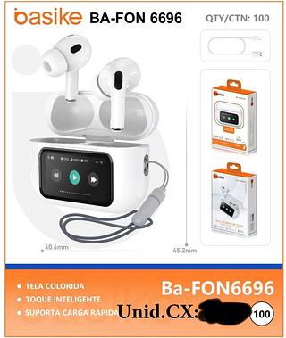 Fone de ouvido Bluetooth