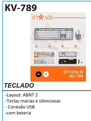 Teclado ⌨️ Kit sem fio