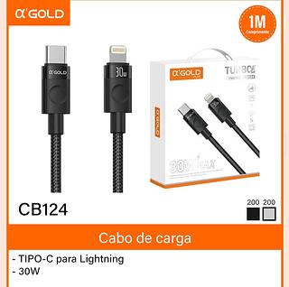 Cabo de carga tipo c para ios-30w Agold