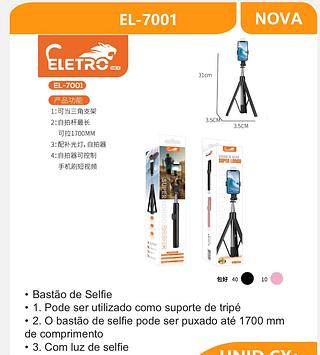 Bastão de selfie 1700mm