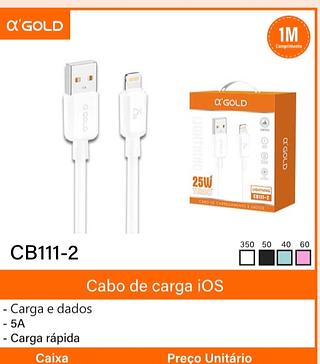 Cabo de carga ios 1M /25w Agold