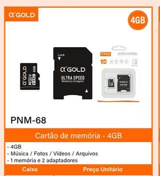 Cartão de memória 4gb