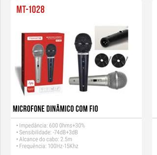 Microfone com fio Tomate