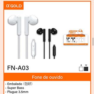 Fone de ouvido com fio com microfone
