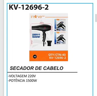 Secador de cabelo 1500w 220v