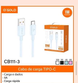 Cabo de carga tc/1M 25w Agold
