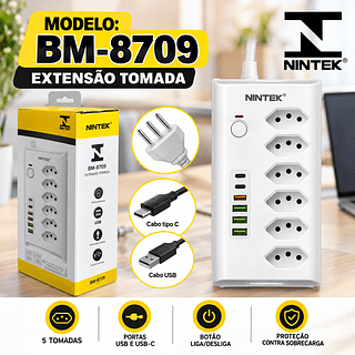 Extensor de tomada 2m