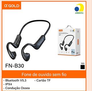 Fone de ouvido bluetooth cartão TF IPX4/ Agold