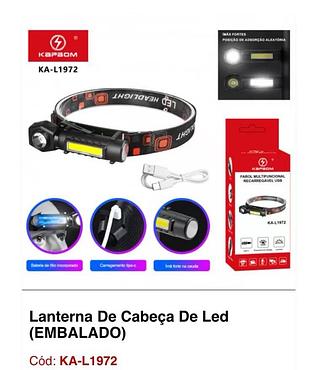Lanterna de cabeça Kapbom