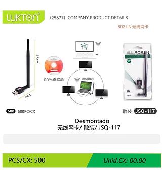 Antena WI-FI Adaptador Wireless USB