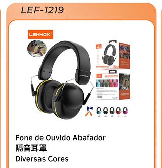Fone de ouvido abafador