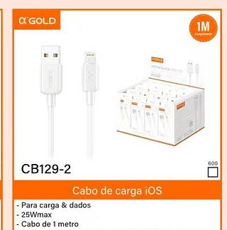 Cabo de USB IOS 1M Agold