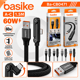 Cabo USB tc 1m 60W