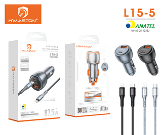 Carregador vincular 87.5w tc iOS hmaston
