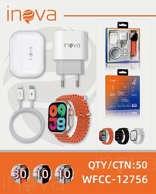 Relógio com fone de ouvido carregador kit