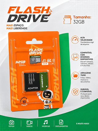 Pen Drive de memória 32Gb
